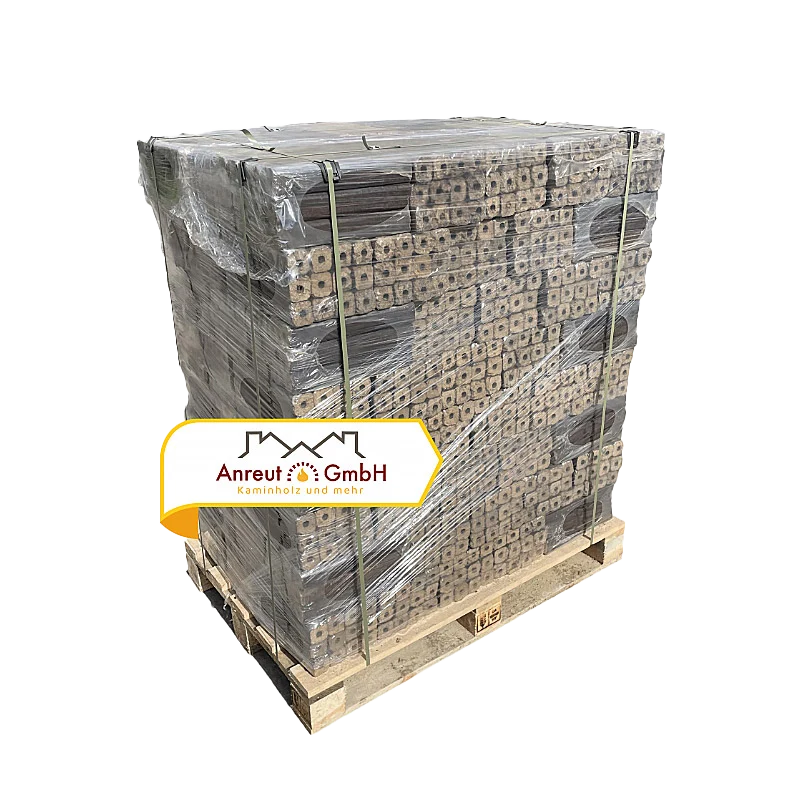 Holzbriketts „Pini&Kay“ 960kg (6,5 cm X 6,5 cm X 25 cm) Buche/Eiche