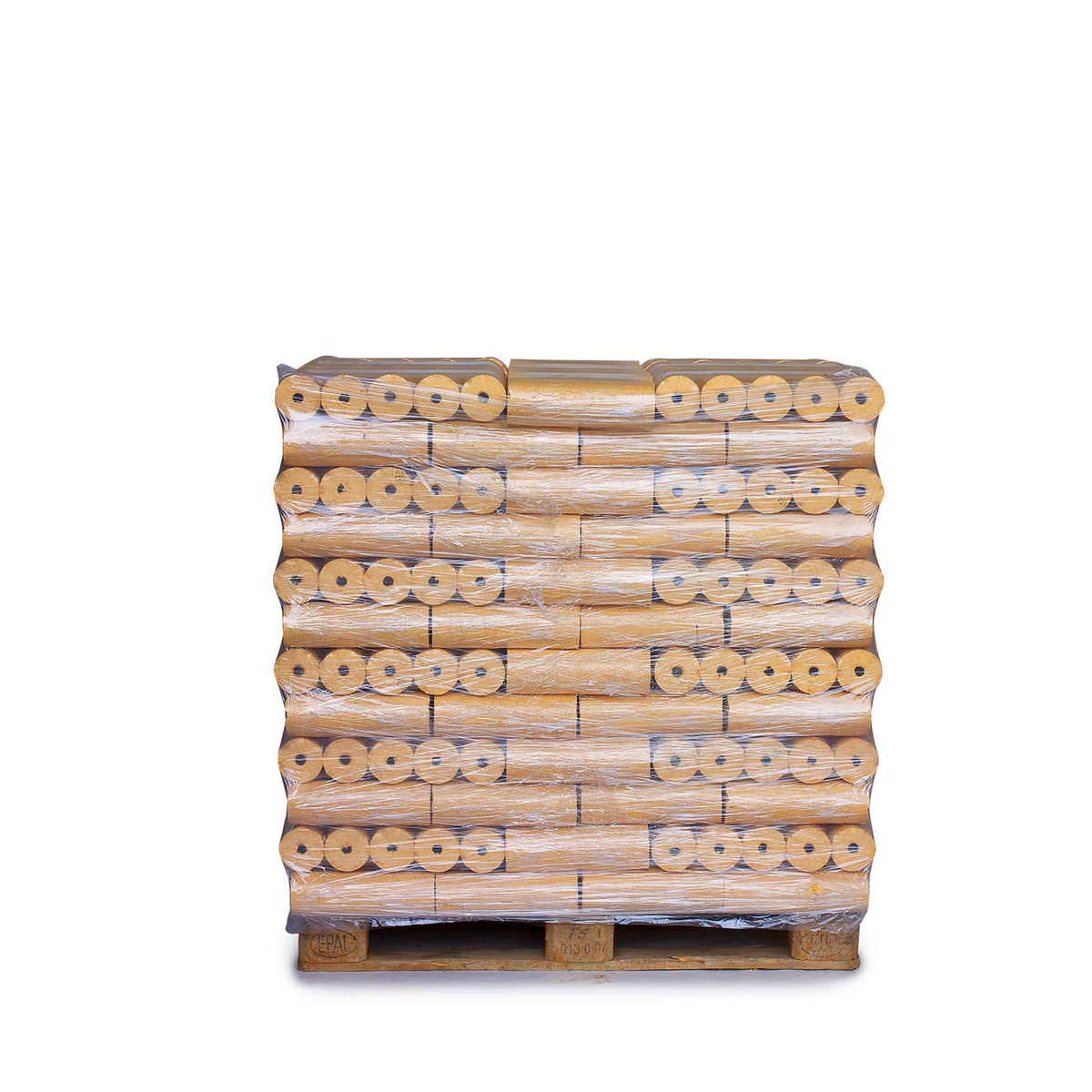 Premium Rundholzbriketts 960 kg – Ø 90 mm Fichte/Kiefer Bayern