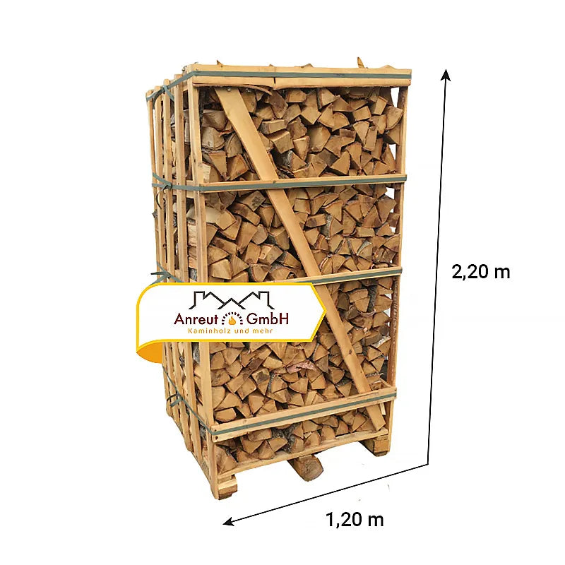 Brennholz MIX 3,2 SRM (2 RM) kammergetrocknet (aus Buche, Birke, Esche, Eiche)